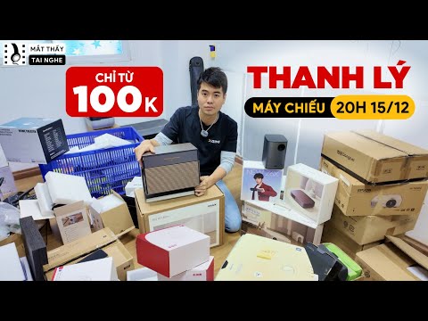 Thanh lý dọn kho cuối năm 2024, MÁY CHIẾU xịn đẹp giá lỗ vốn chỉ từ 100k
