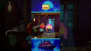 🚢👻 Who’s on the Haunted Ship? #shorts #hauntedship #spookyfun #spooky  #halloweenkids