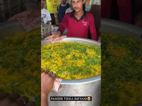 PANEER TIKKA BIRYANI 😍😍 | Indian street food #shorts