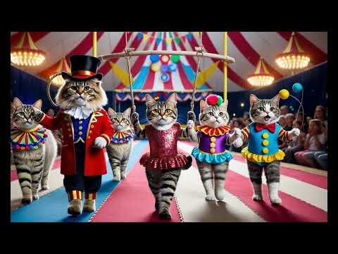 Christmas Fashion Show with Adorable Cats| Cats Take Over the Christmas Catwalk