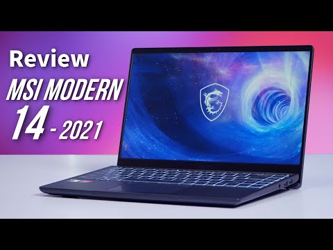 (VIETNAMESE) Đánh giá chi tiết MSI Modern 14 (2021) Laptop Văn phòng nhưng Chơi Game nó lạ lắm !!!
