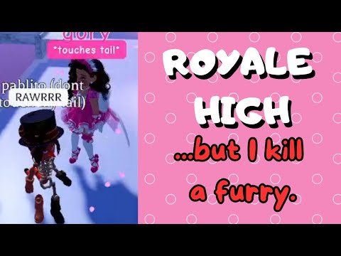 Farming in Royale High GONE WRONG (a furry showed up) // Roblox Royale High