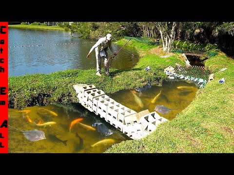 BUILDING WALL in RIVER to STOP ARCTIC SNOW STORM from FREEZING My PET FISH!