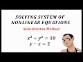 Solving Quadratic Equations and Substitution