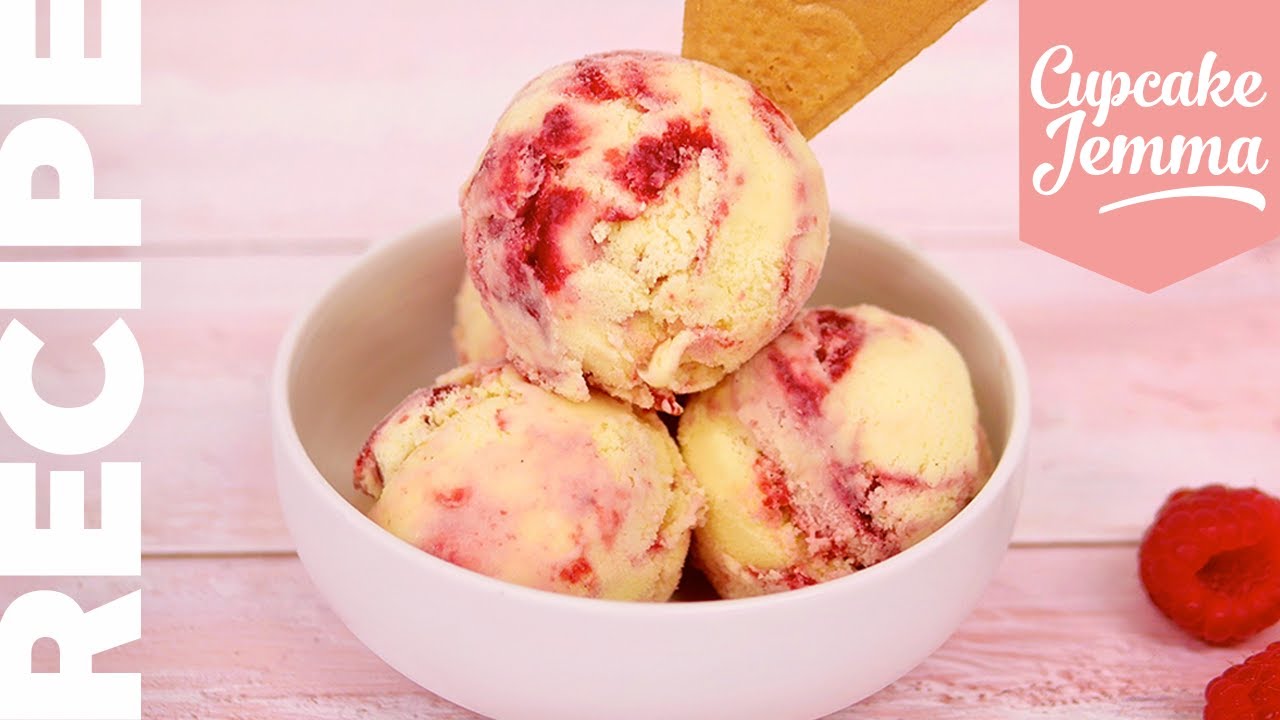 Super Quick SOFT SERVE ICE CREAM RECIPE for Raspberry Ripple Ice Cream