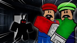 Mario and Luigi Play a Roblox Horror Game! The Dark