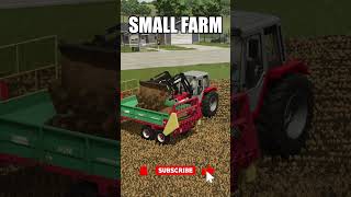 SMALL FARM vs BIG FARM #shorts #fs25 #farmingsimulator25