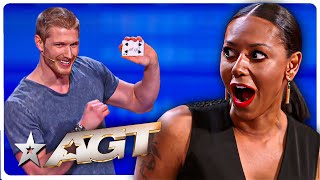 FLIRTY Magician Gives Mel B GOOSEBUMPS on America's Got Talent!