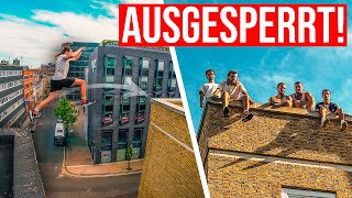 GEFANGEN auf einem HOCHHAUS-DACH! | Roofgap-Mission geht schief! | Parkour in London 🇬🇧