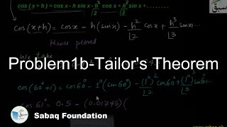 Problem1b-Tailor's Theorem