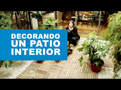 ¿Cómo decorar un patio interior?