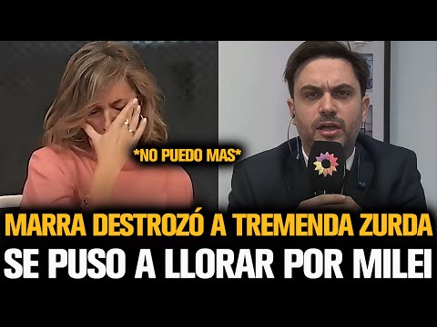 MARRA DESTROZÓ A TREMENDA ZURDA QUE SE PUSO A LLORAR POR MILEI