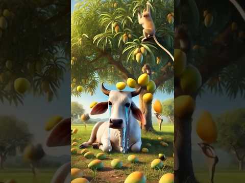 Monkeys attacked on Poor cow #shorts #animals #trendingshorts #ytshorts #viral #ai