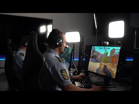 YouTube video thumbnail: These Police Officers in Denmark are Tackling Crime by Playing Online Games With Kids