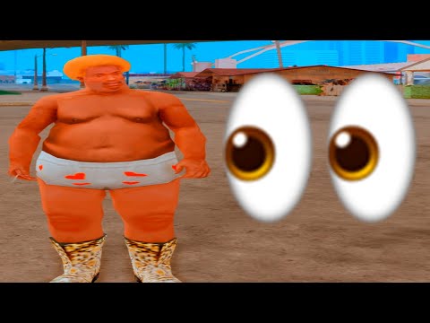 🍗🥩СКОЛЬКО НУЖНО ЕДЫ ЧТОБЫ КАРЛ ПОТОЛСТЕЛ В GTA SA? #shorts