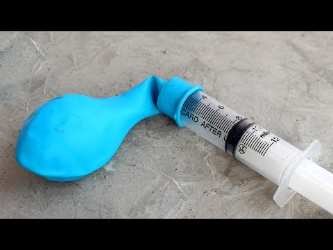Cách Bơm Bong Bóng Bằng Ống Tiêm