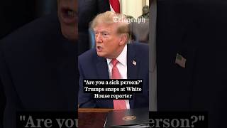 Trump rages at ‘sick’ journalist over golf course question