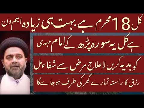 Ek Aisa Amal Jo Kl Ke Din Krne Se Marz Se Shifa Aur Rizq Mai Izafa Hoga.! Maulana Muhammad Ali Naqvi