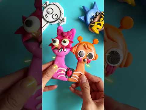 Making Incredibox Sprunki Clay Cracking | Guess the color : Oren & Pinki SYMBIOSIS ( Clay ASMR )