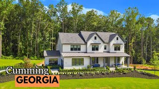Atlanta Luxury Model Home Tour | 5-Bdrm, 5.5-Bath w/Hidden Poker Room, Game Room & Spa Suite