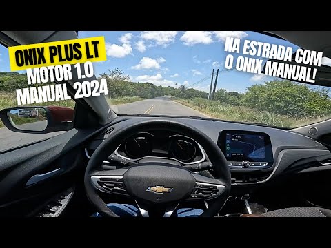 🔥 ONIX PLUS LT 1.0 2024 MANUAL - Dirigindo a versão de entrada!