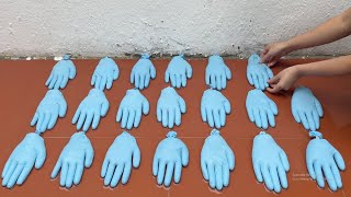 Awesome Idea From Gloves And Cement . Technique Making Coffee Table At Home .