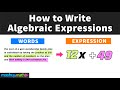 Mastering Algebraic Expressions from Word Problems