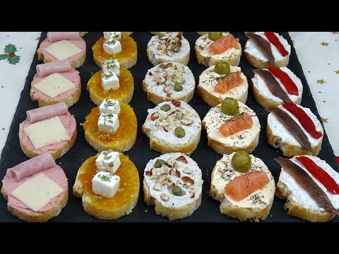 5 CANAPÉS VARIADOS PARA NAVIDAD🎄 Económicos, Fáciles y Rápidos