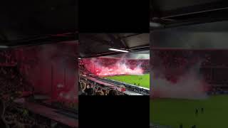 Welcome to our Lunatic Asylum 😈 Wat een sfeeractie! 🔥 #feyenoord #feyenoord_010fans #pyro #fypage