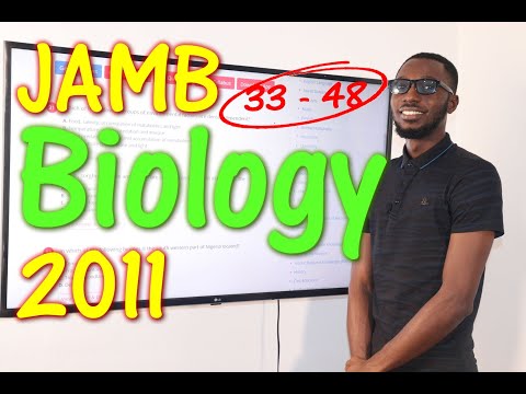JAMB CBT Biology 2011 Past Questions 33 - 48