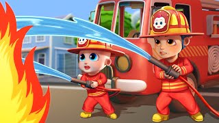 Firefighters Song 🔥🚒 Fire Truck Rescue Team | Funny Bunny - Kids Songs & Nursery Rhymes Compilation