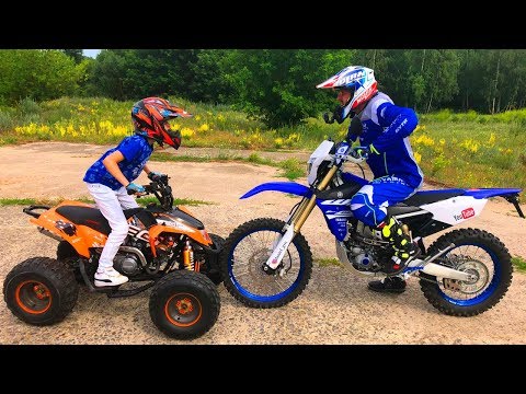 КВАДРИК или МОТОЦИКЛ!!!Test Drive The Cross Bike.Quad bike or MOTORCYCLE?