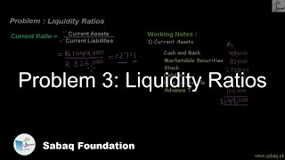 Problem 3: Liquidity Ratios