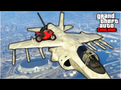 INCREDIBLE BIKE STUNT LANDING! (GTA 5 Online Stunts)