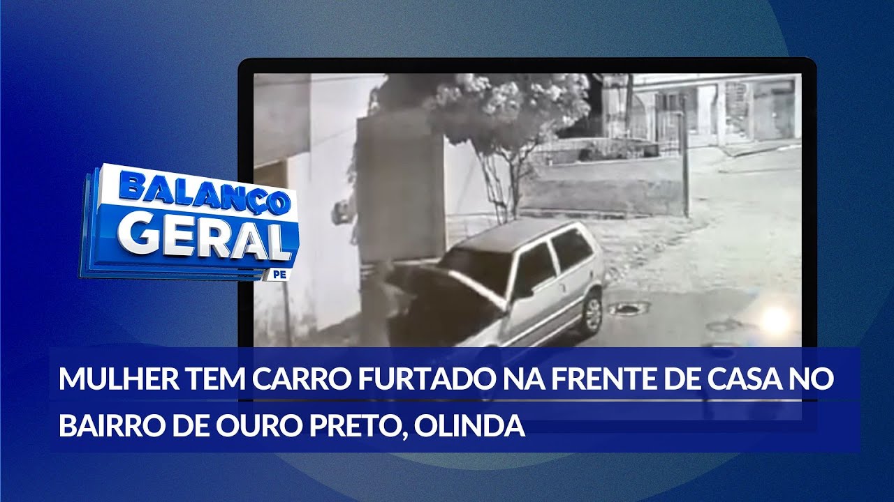 Mulher tem carro roubado na noite desta terça-feira (13) no bairro de Ouro Preto, em Olinda