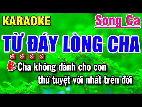 Karaoke Từ Đáy Lòng Cha | Nhạc Sống Song Ca | Beat Huỳnh Anh
