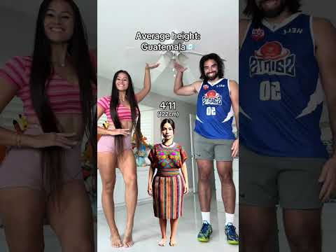 Average Men’s & Women’s Heights🌎 what’s your height and country? Temara #tall #family #height