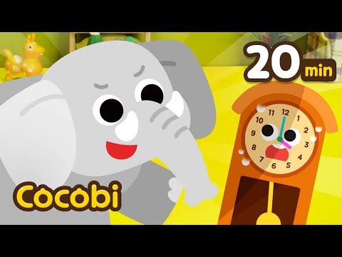 Hickory Dickory Dock! Elefante Subió al Reloj🐘⏰ | Canciones Infantiles | Kids Songs | Cocobi