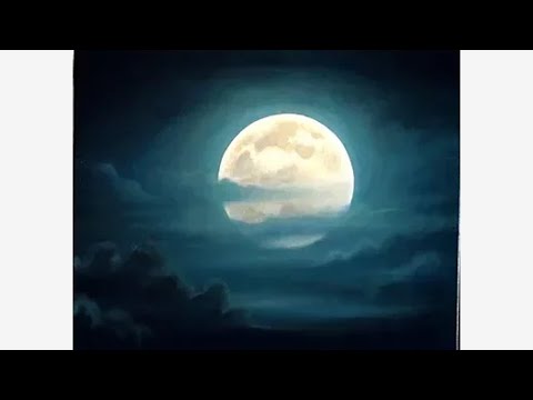 How to Paint a Full Moon - YouTube