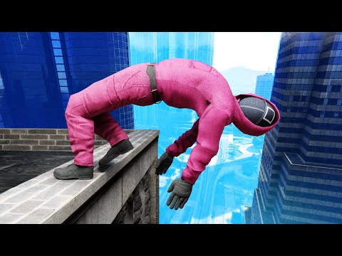 GTA 5 SQUID GAME Guard • Funny/Crazy Ragdolls episode 27