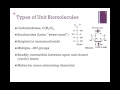 Biological Molecules and Their Components