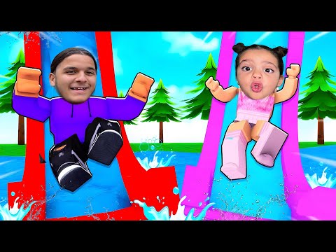 On test le meilleur parc aquatique 😄roblox