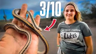 My Girlfriend Rates SNAKES by How Much They Freak Her Out!