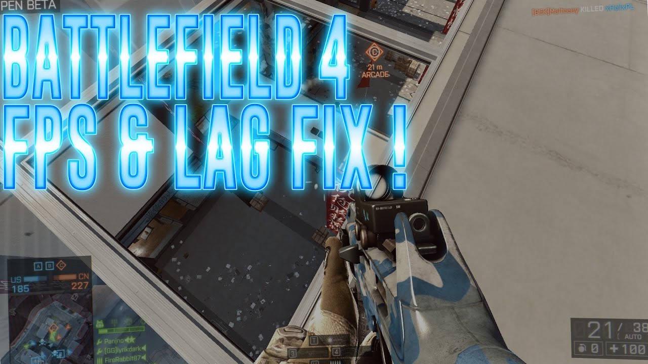 Battlefield 4 FPS AND LAG FIX Increase fps and reduce lag Tutorial - Panjno