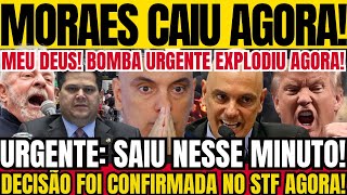 URGENTE: CAIU! CAIU! A BOMBA EXPLODIU NO STF! MORAES DESISTIU? O BICHO TÁ PEGANDO AGORA, CORRE URGEN