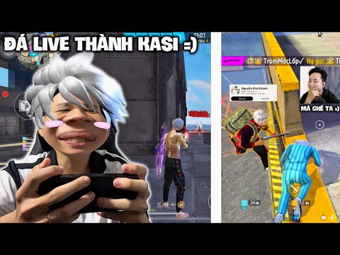 [Free Fire] ĐÁ LIVE THÀNH KASI LEO RANK THÌ BỊ TRÙM MÓC LỚP ĐÁ LIVE DÍ DÍ