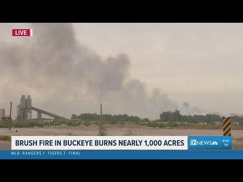 Hazen Fire: Monday update for fire burning near Buckeye