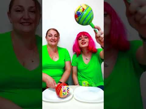 Green vs Red with Sweets #shorts by BettyL Club and Laura Vrabie