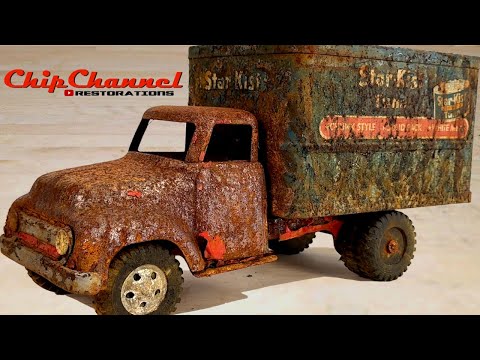 1954 Tonka Star Kist Tuna Truck Restoration Box Van Starkist 725 Refurbish Advertising Restore