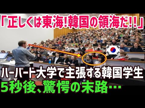 【総集編】韓国「正しくは東海!韓国の領海だ!」強く主張した韓国人学生が、予想外のアメリカの大学の教授の反論を受けて完全沈黙ww【海外の反応】